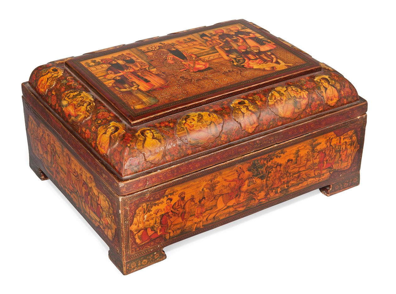 Kajar Casket (Lankkurel Papir-Mache) (C is 202-6) alkotó: Iranian School
