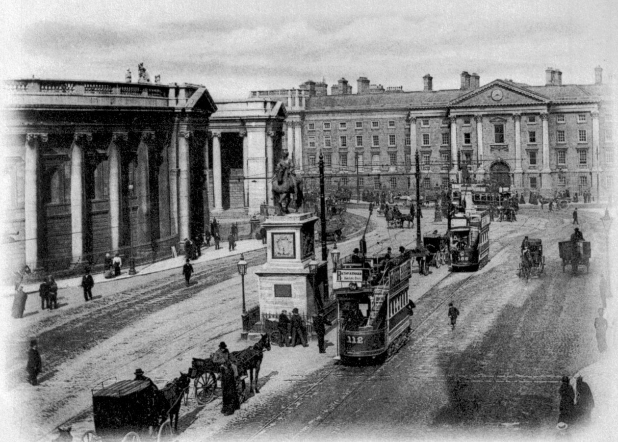 College Green, Dublin, 1900 körül alkotó: Irish Photographer