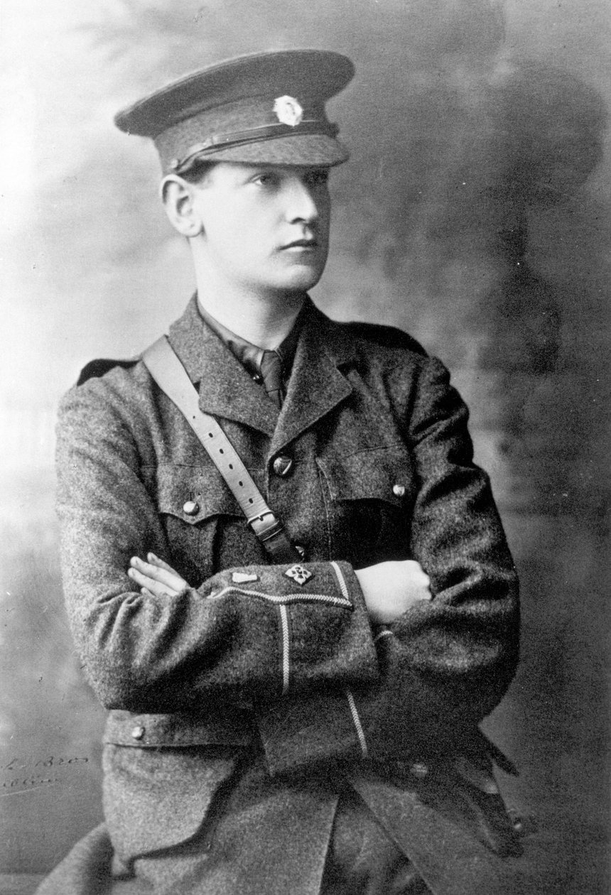 Michael Collins (1890-1922) az Ír Köztársasági Hadsereg egyenruhájában, 1916 körül alkotó: Irish Photographer
