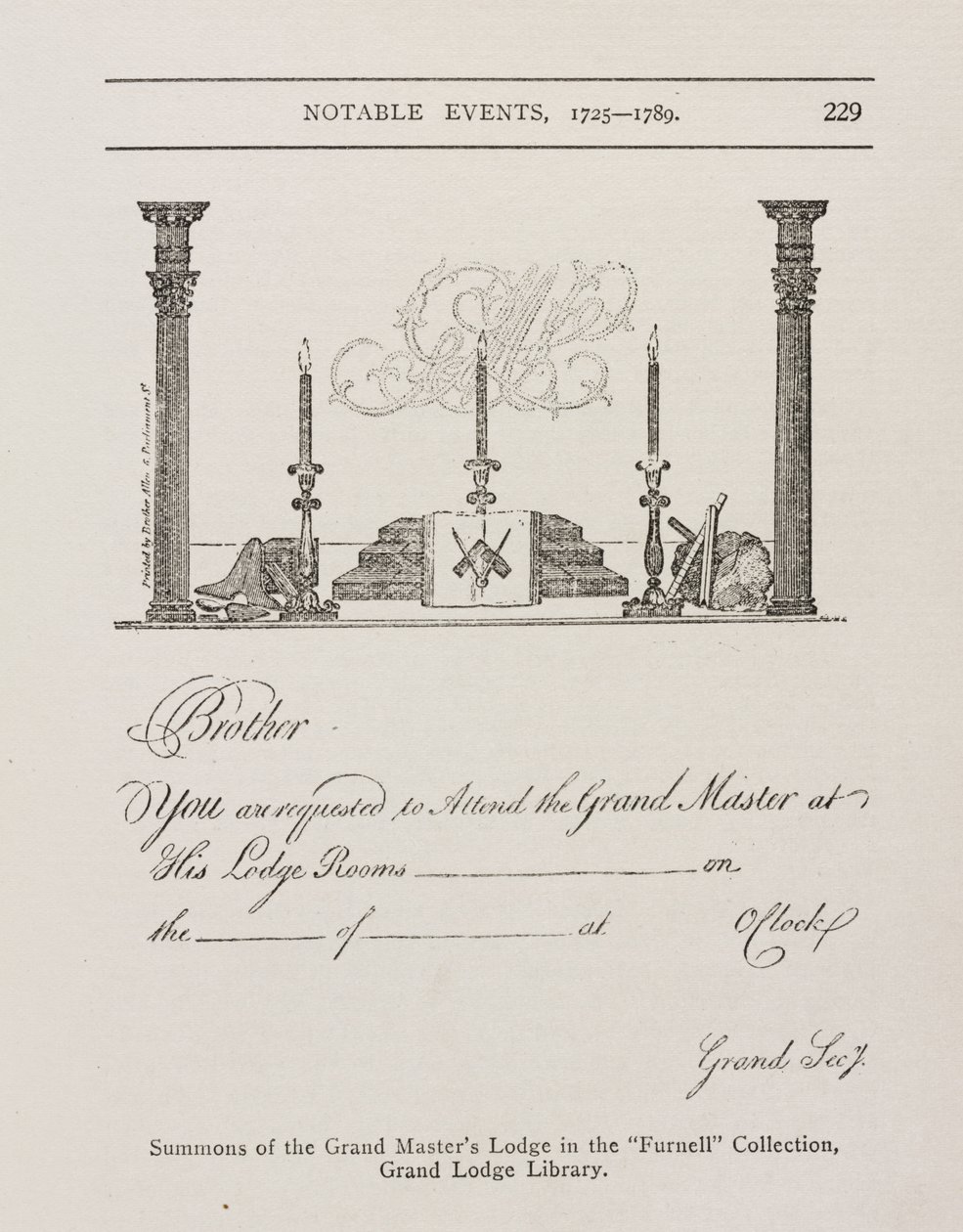 A nagymesterek páholyának idézése, 1700-as évek közepe alkotó: Irish School