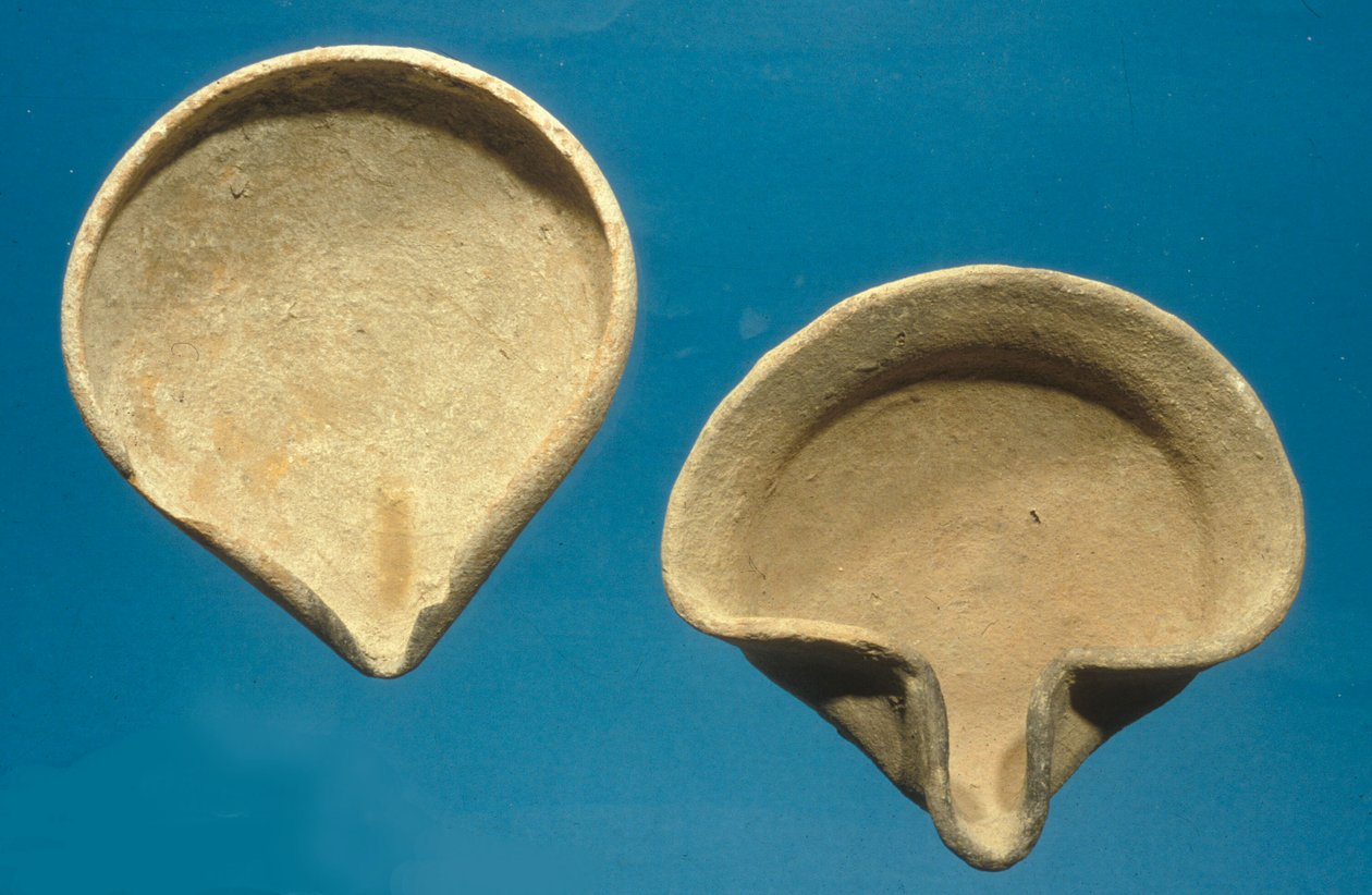 izraeli olajlámpák (terrakotta) alkotó: Iron Age