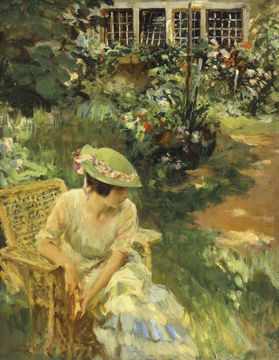 A kertben alkotó: Irving Ramsay Wiles