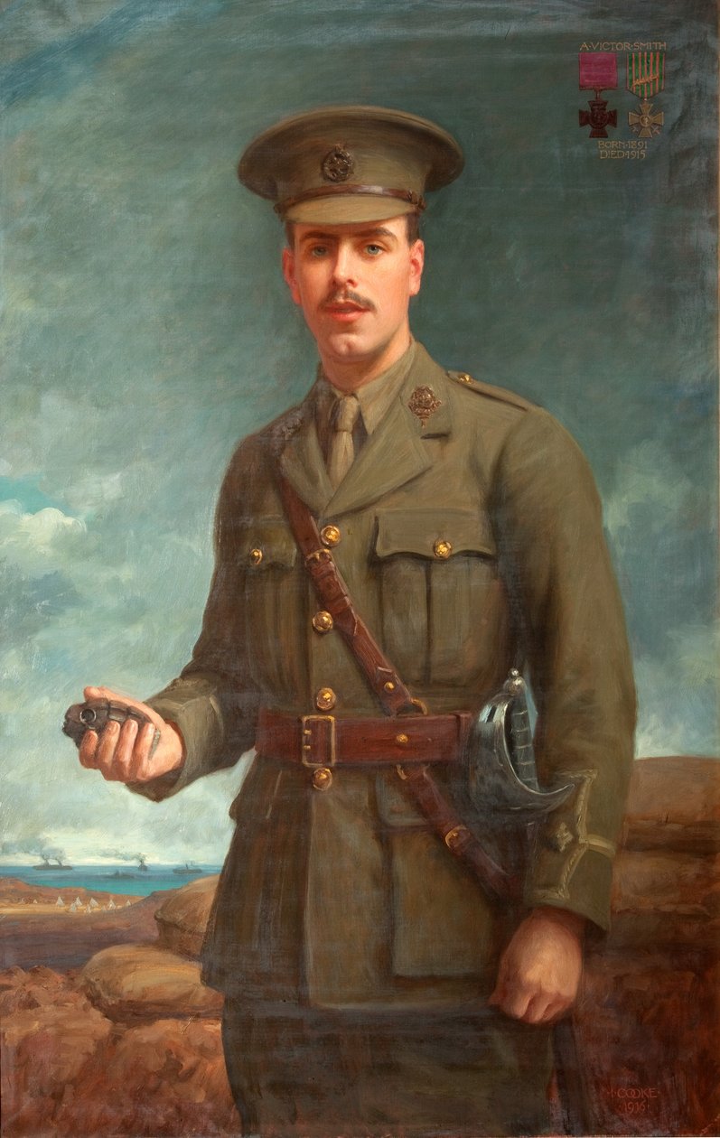 Alfred Victor Smith 2. hadnagy, VC, 1916 alkotó: Isaac Cooke