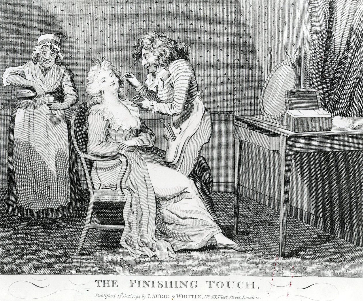 A befejező érintés, 1794 alkotó: Isaac Cruikshank