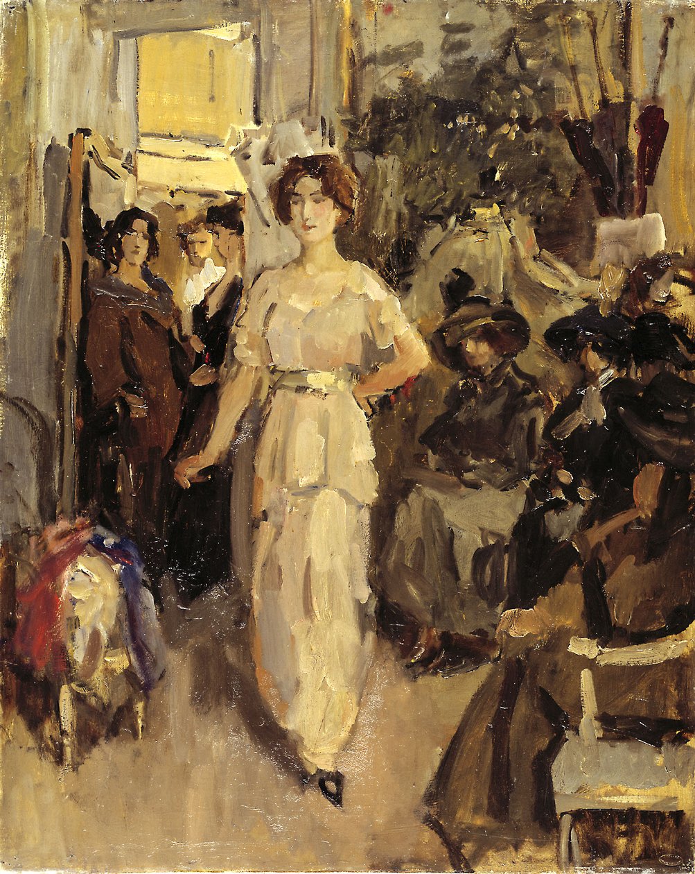 Divatbemutató a Hirsch & Cien -en Angol: Divatbemutató a Hirsch & Cien -en alkotó: Isaac Israels
