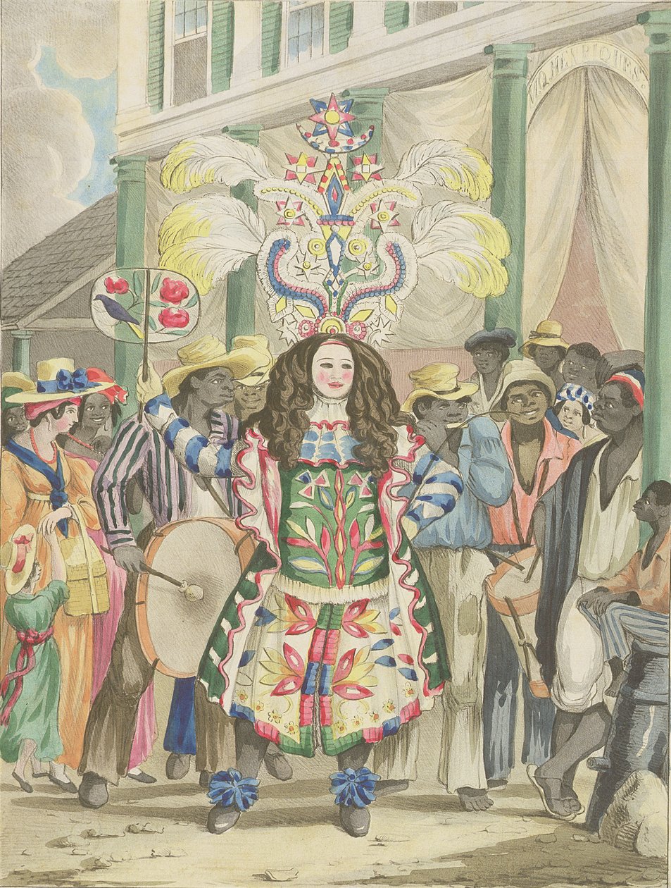 Koo, Koo vagy színész-fiú, 5. tábla a „Sketches of Character...”-ből, 1838 alkotó: Isaac Mendes Belisario