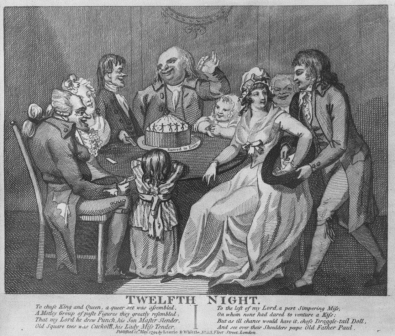 Tizenkettedik éjszaka, 1794 alkotó: Isaac Robert Cruikshank