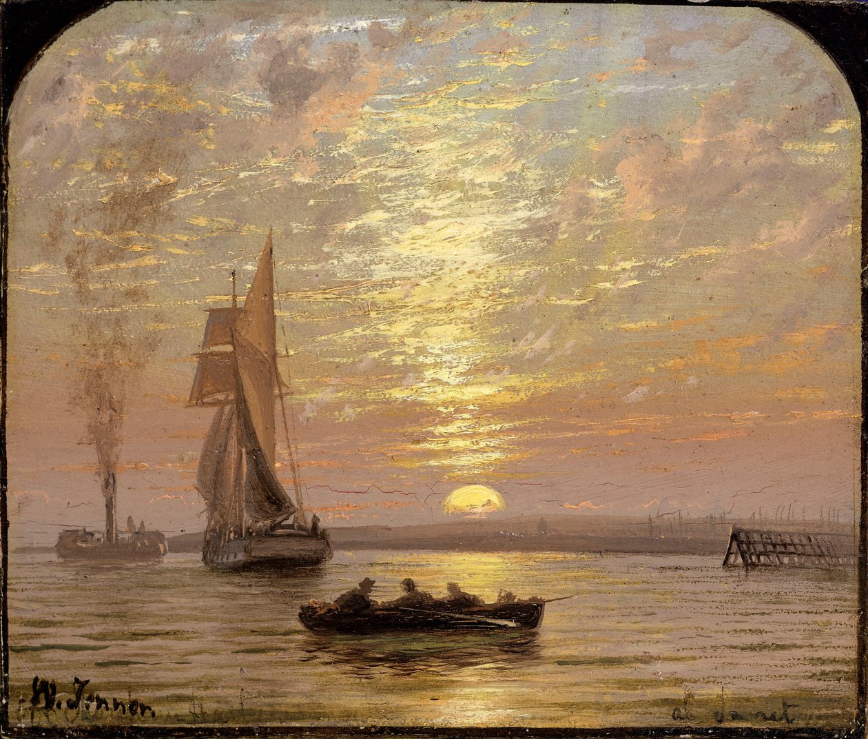 Naplementében, 1875 körül alkotó: Isaac Walter Jenner