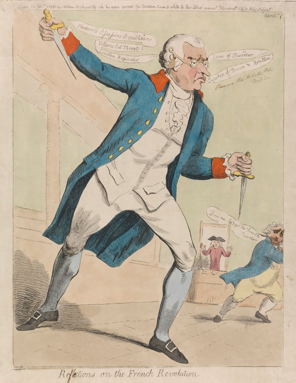 Gondolatok a francia forradalomról alkotó: Isaac Cruikshank
