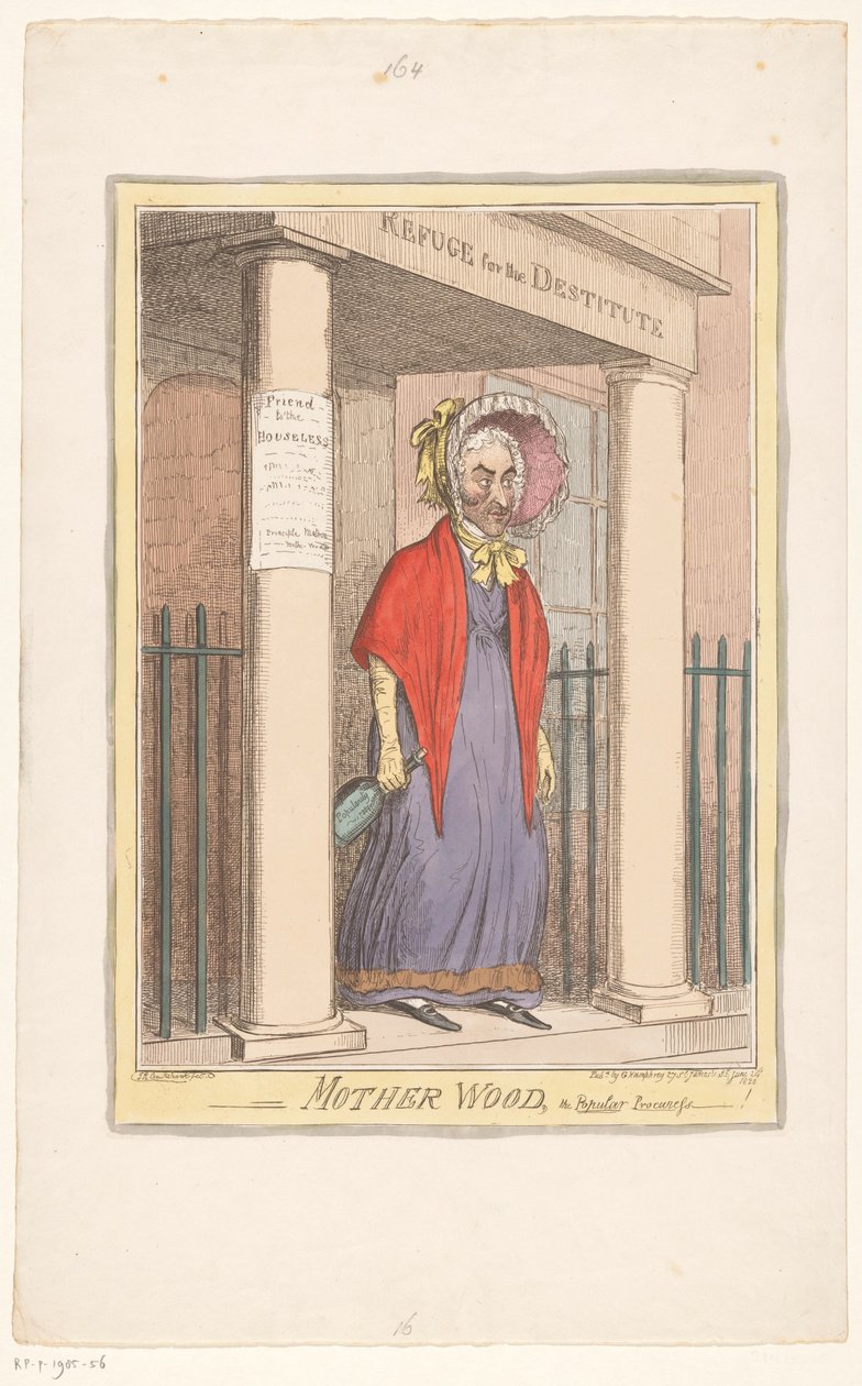 Spotprent, Sir Matthew Wood, 1820 Faanya, a népszerű beszerző-! (cím a tárgyon) alkotó: Isaac Cruikshank