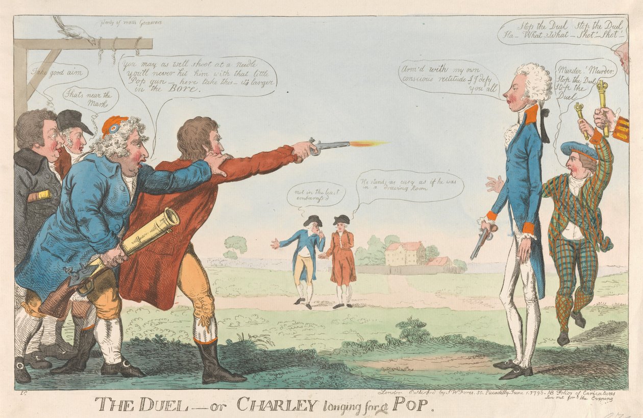 A párbaj - avagy Charley egy lövésre vágyik alkotó: Isaac Cruikshank