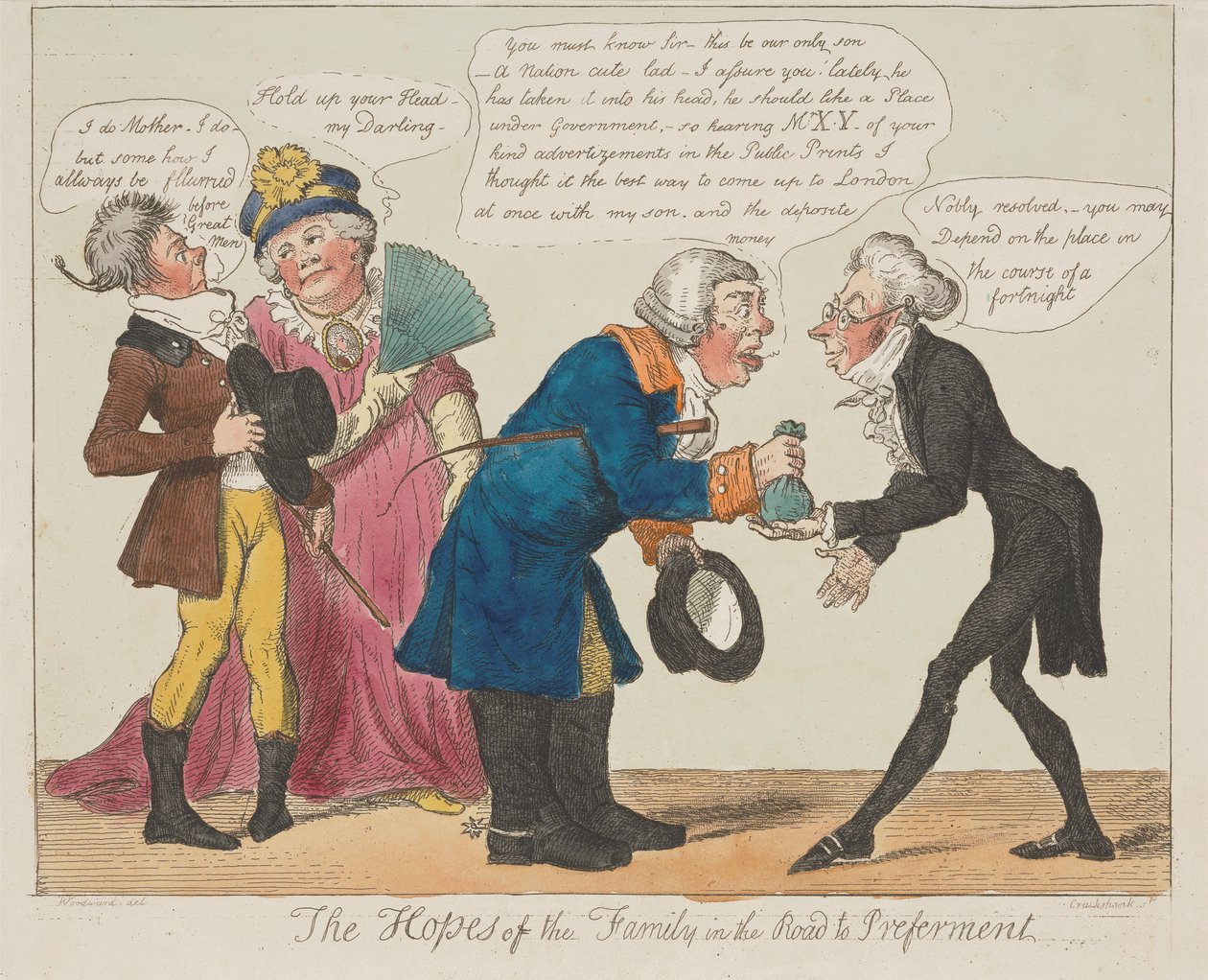 Die Hoffnungen der Familie auf dem Weg zur Bevorzugung alkotó: Isaac Cruikshank
