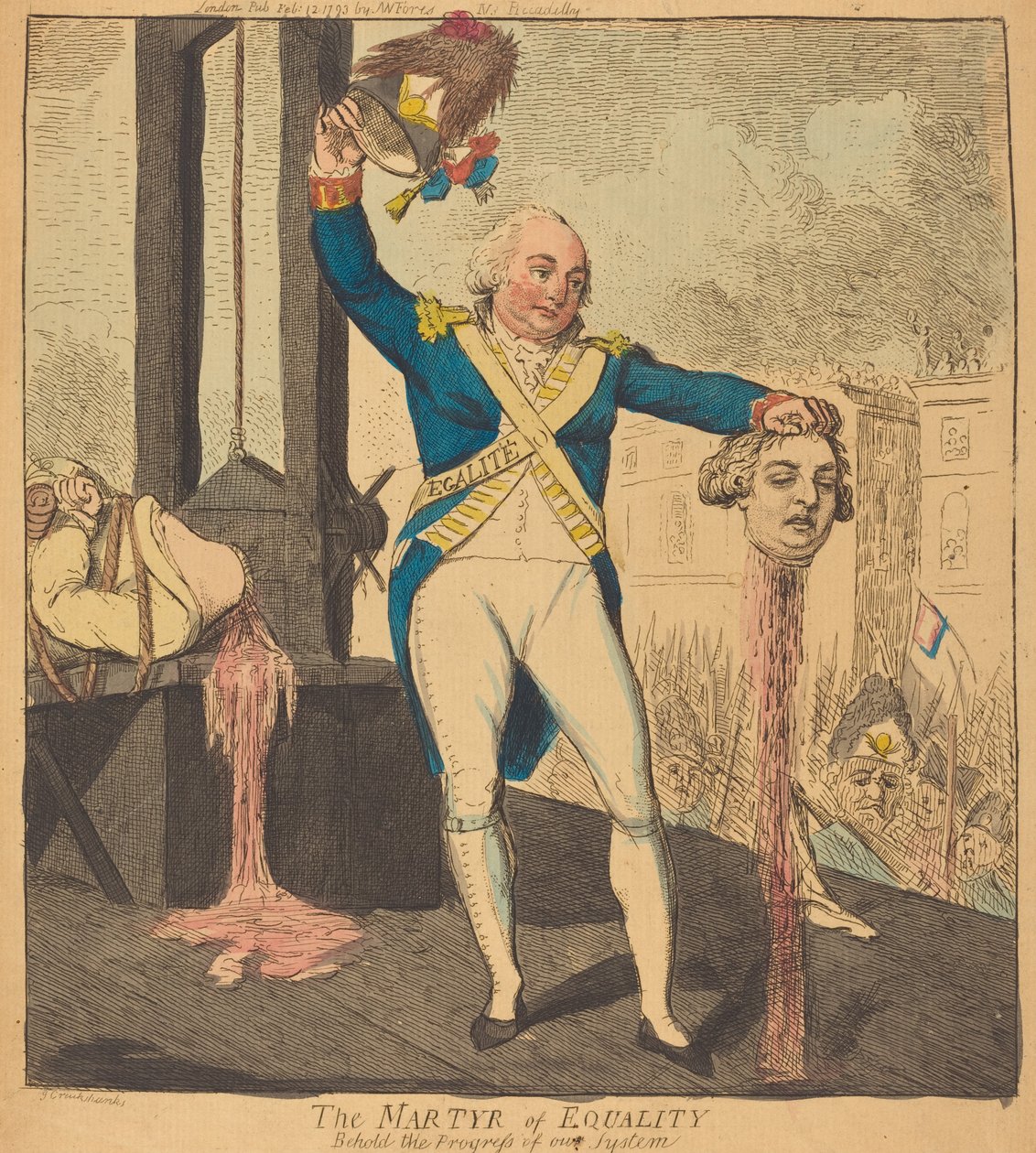 Az egyenlőség mártírja alkotó: Isaac Cruikshank