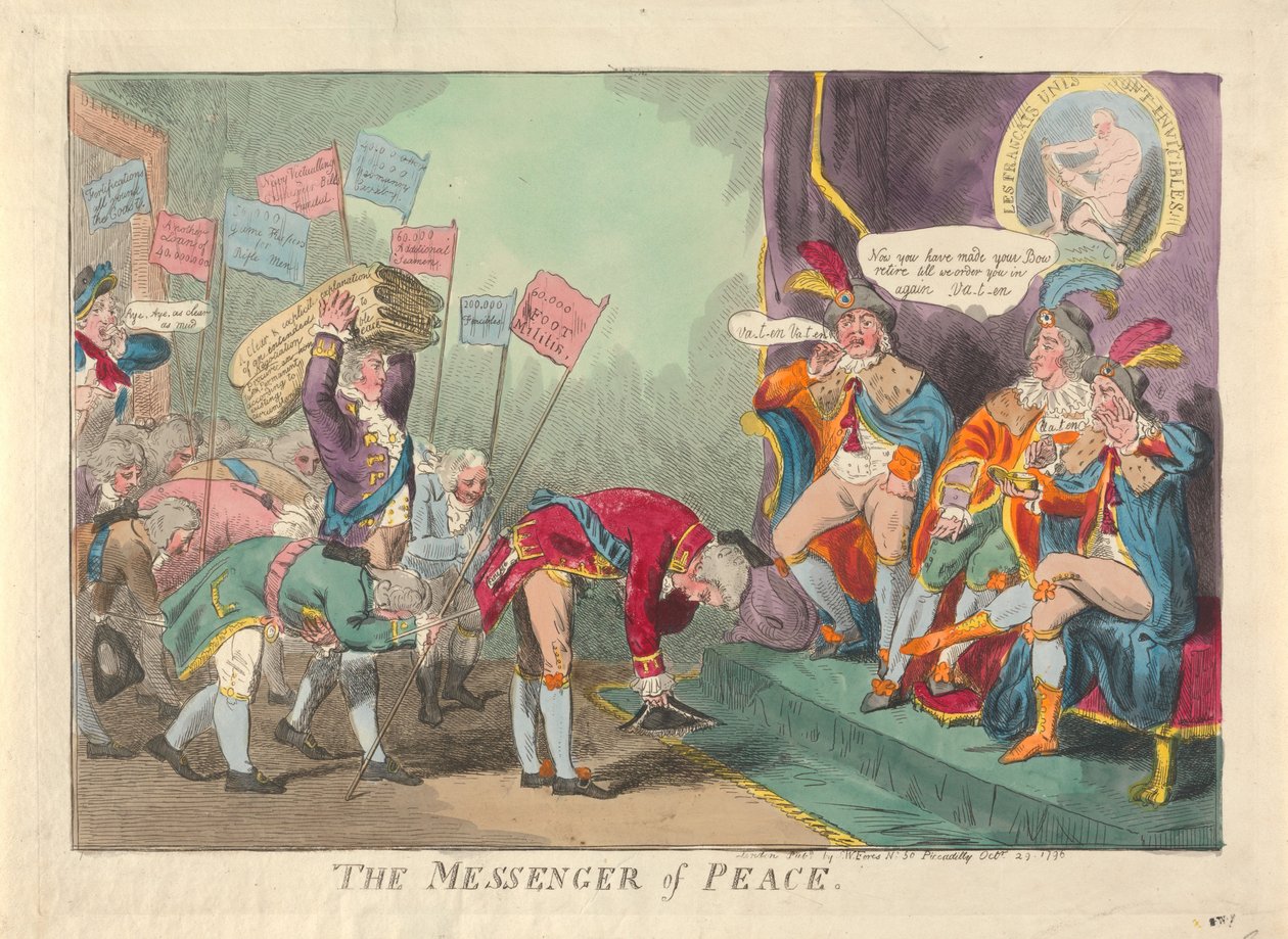 Der Friedensbote alkotó: Isaac Cruikshank