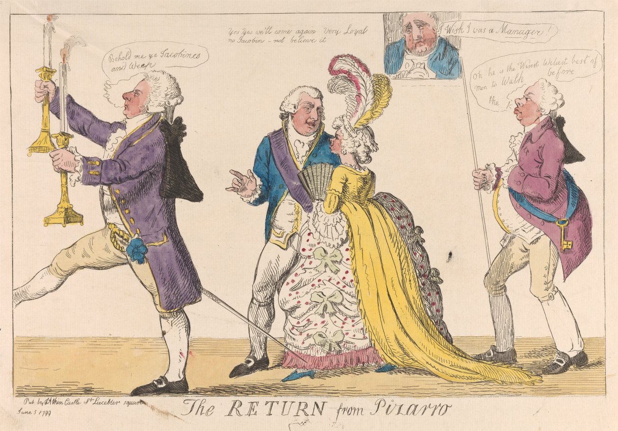 Die Rückkehr von Pizarro alkotó: Isaac Cruikshank