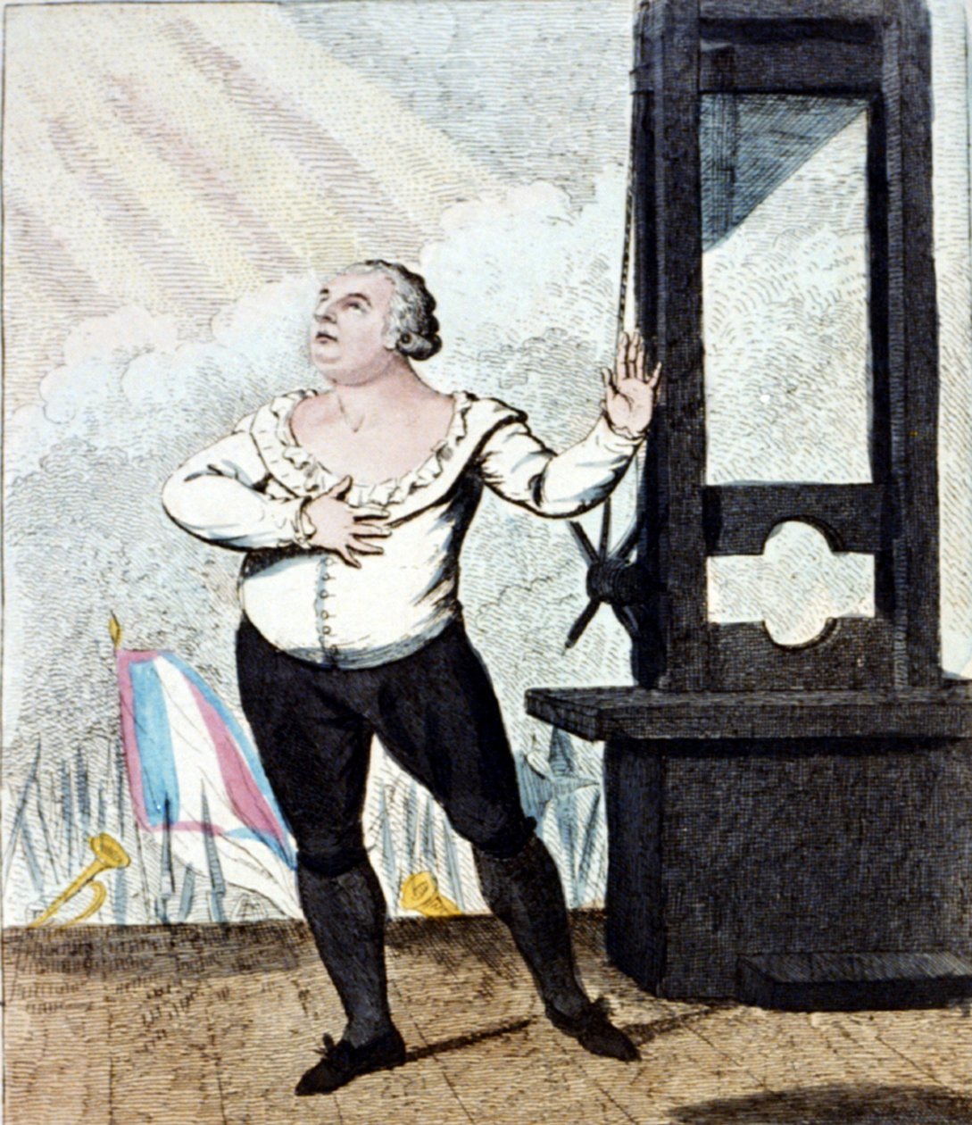 XVI. Lajos francia király mártíromsága alkotó: Isaac Cruikshank
