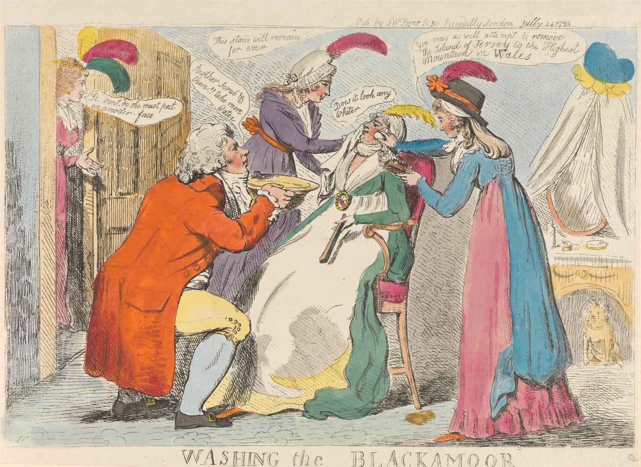 Den Mohren waschen alkotó: Isaac Cruikshank