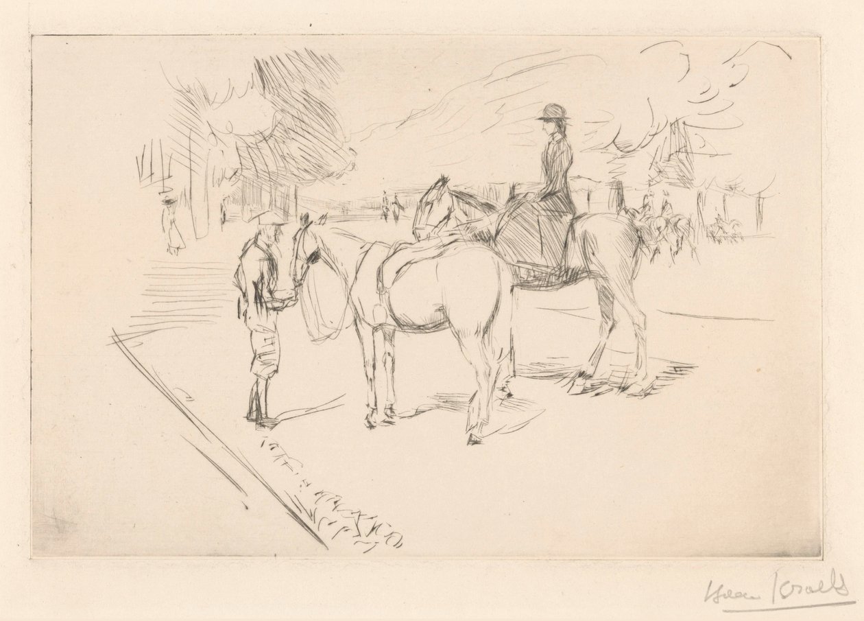Amazon társával alkotó: Isaac Israels (signed by artist)