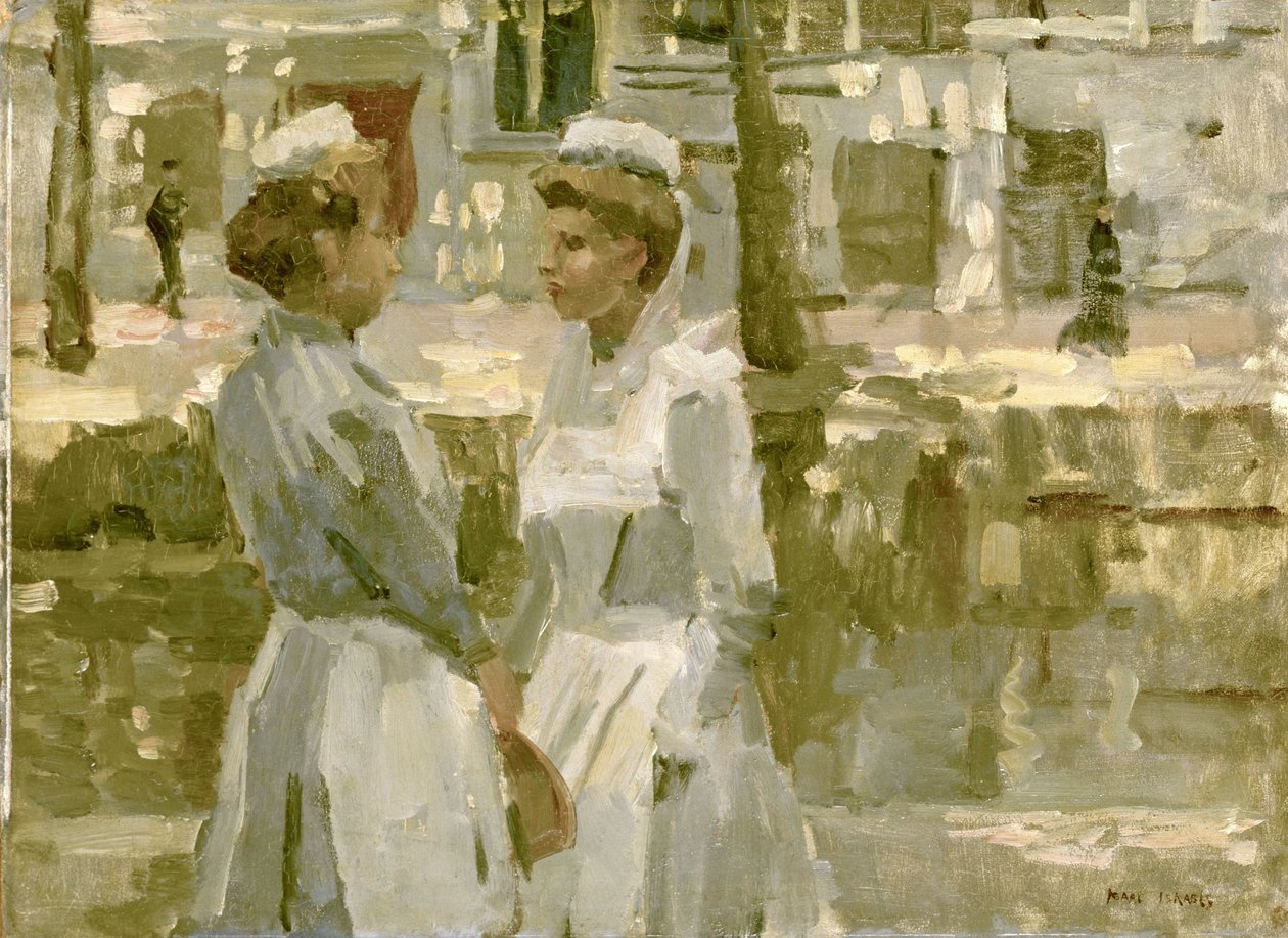 Amszterdam háztartási szolgálólányok alkotó: Isaac Israels