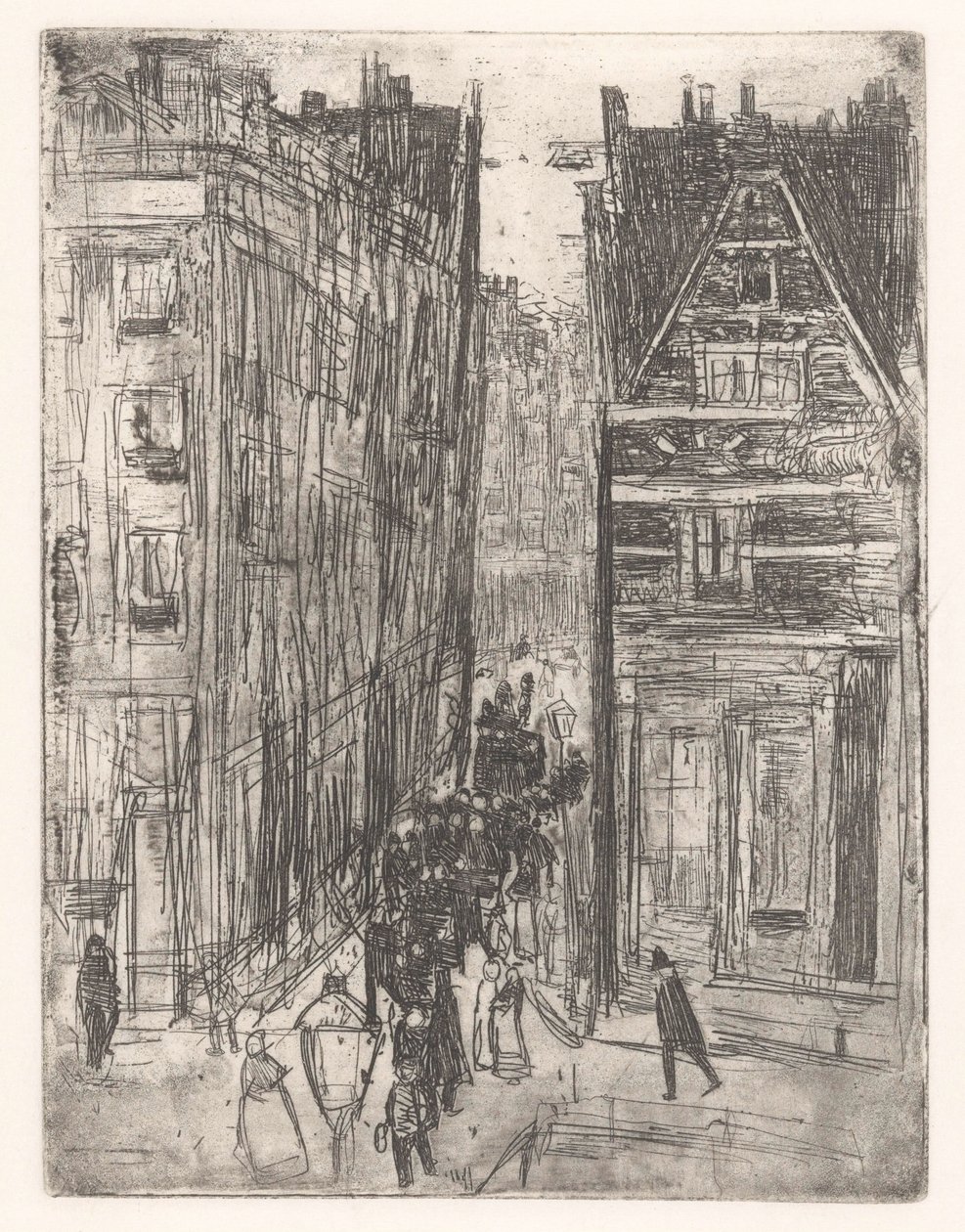 Gasthuismolensteeg Amszterdamban alkotó: Isaac Israels