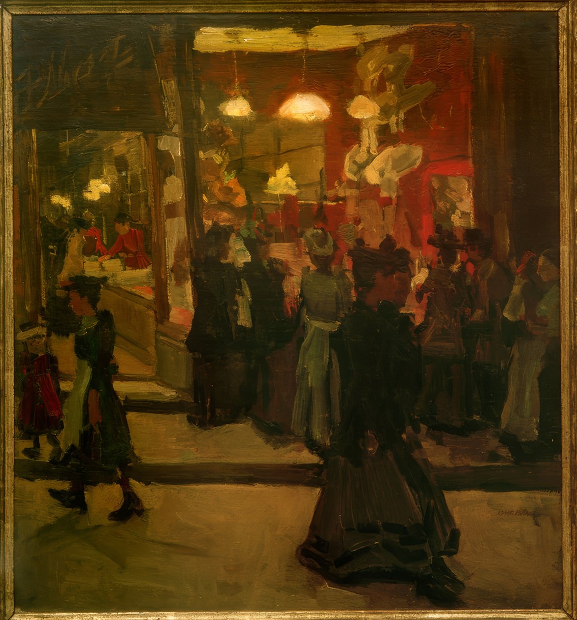 Hutgeschäft Mars Amszterdamban alkotó: Isaac Israels