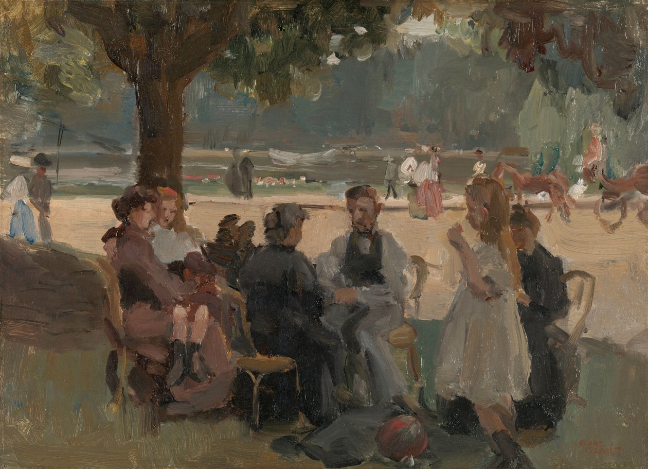 Párizs melletti Bois de Boulogne-ban alkotó: Isaac Israels