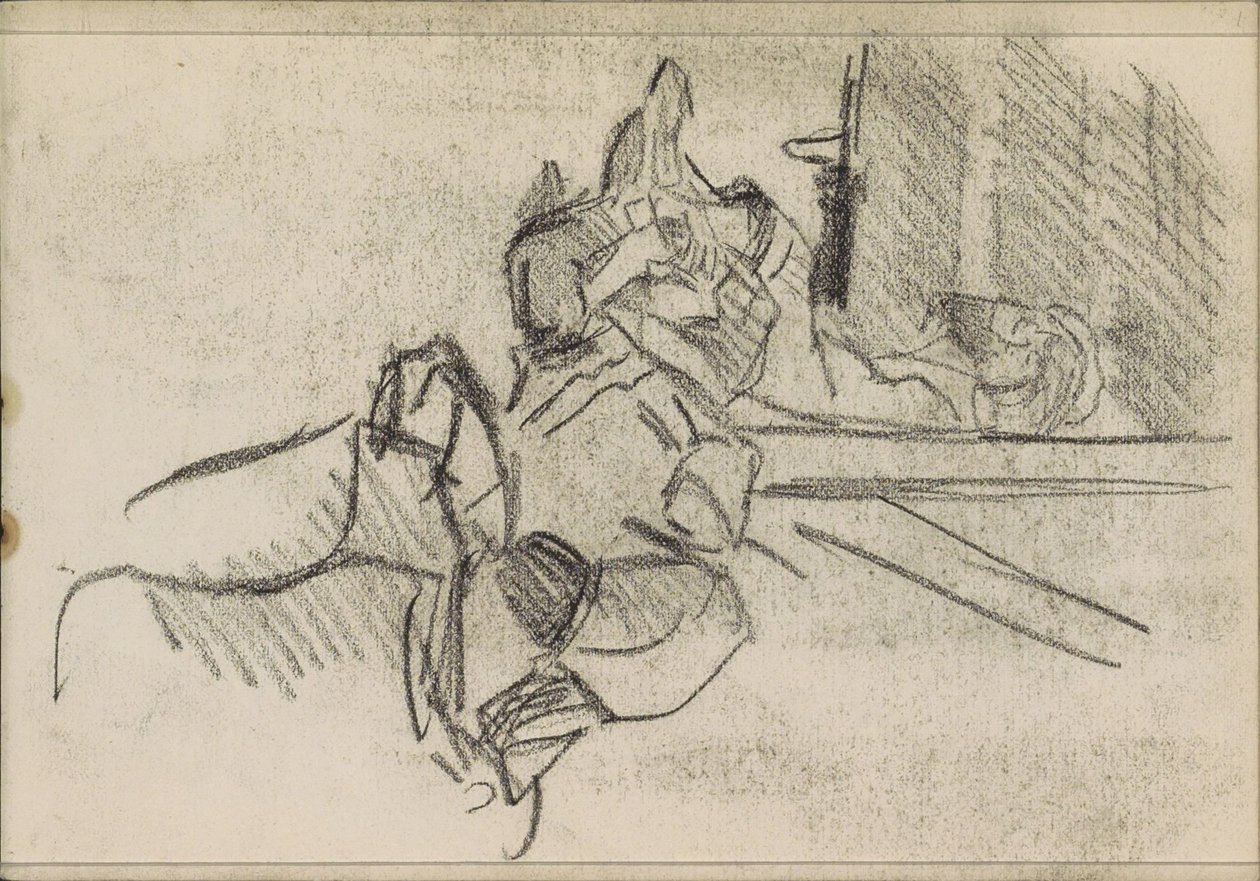Hazug ember, valószínűleg alszik alkotó: Isaac Israels