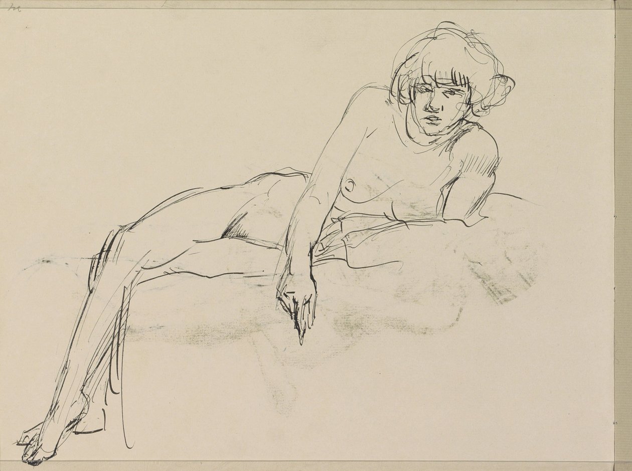 Fekvő női akt alkotó: Isaac Israels