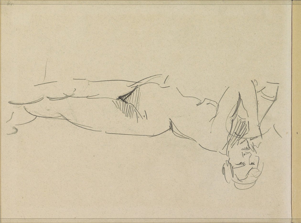 Fekvő női akt alkotó: Isaac Israels