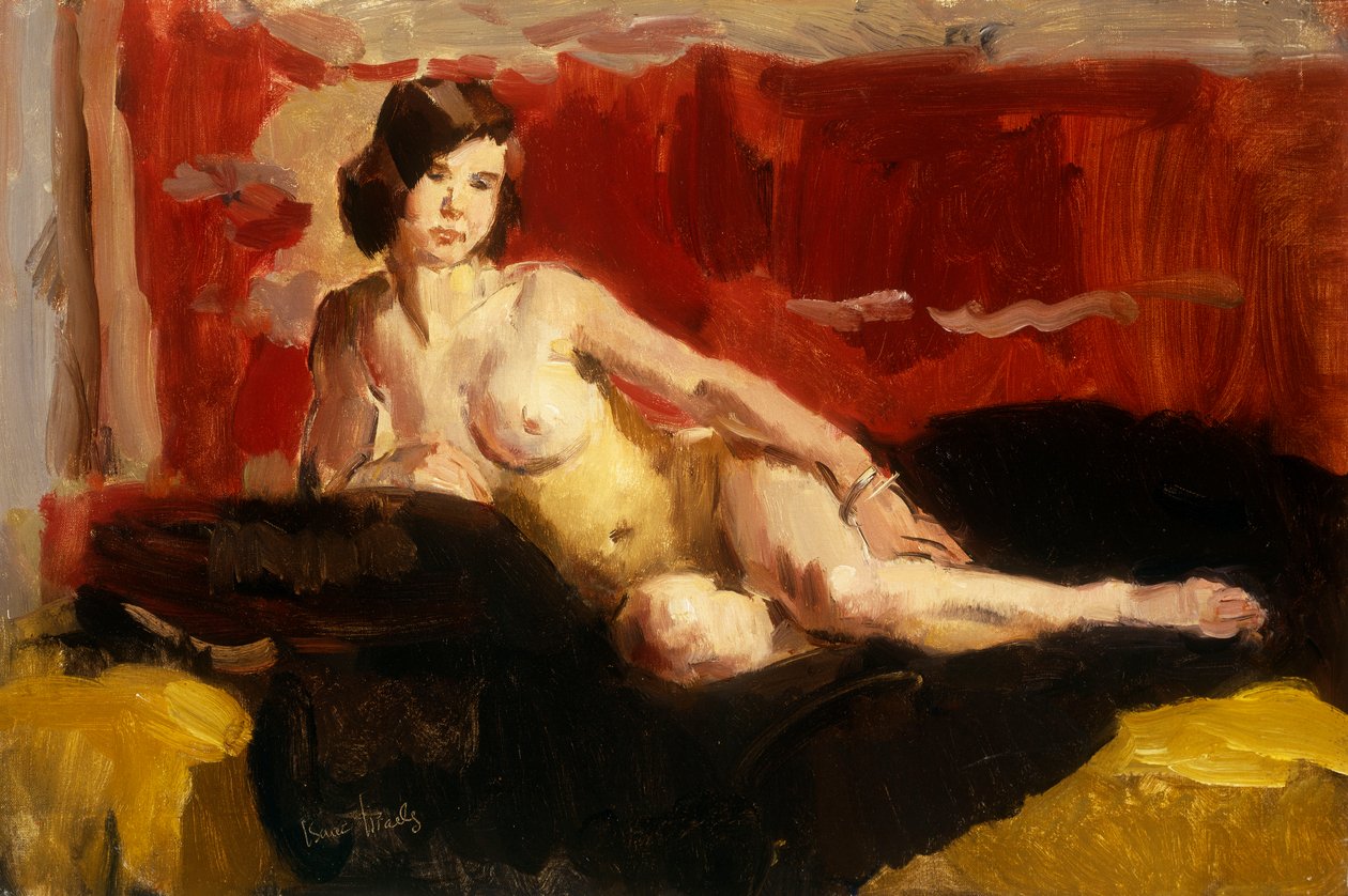 Fekvő akt (olaj, vászon) alkotó: Isaac Israels