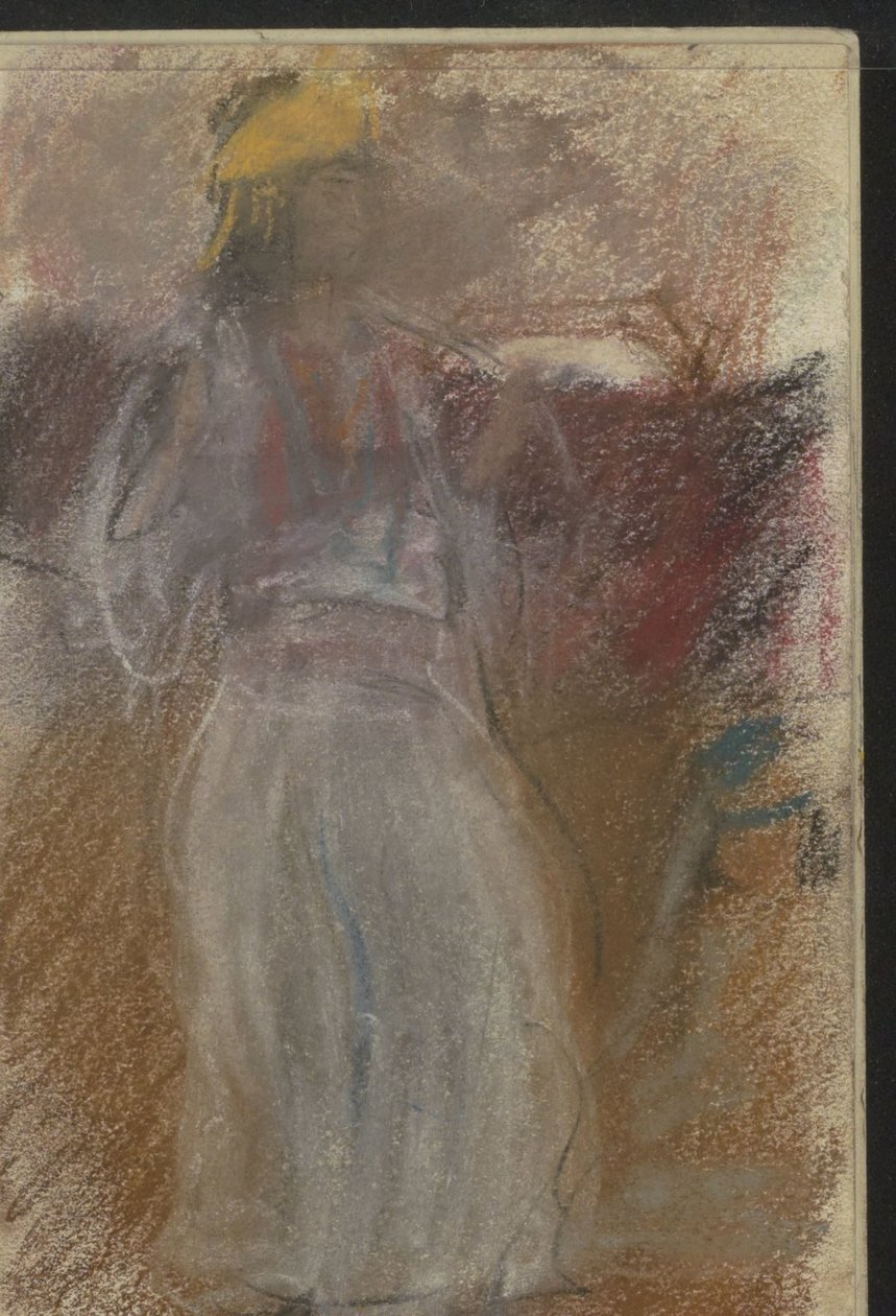 Álló nő keleti ruhákban alkotó: Isaac Israels