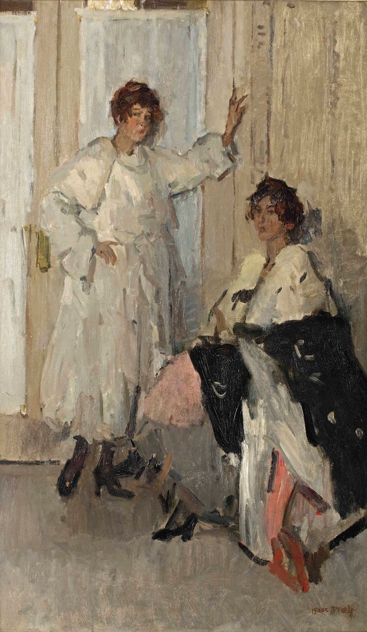 Ippy és Gertie próbababák Hirschben, Amszterdamban, 1915-1917 körül (olaj, vászon) alkotó: Isaac Israels