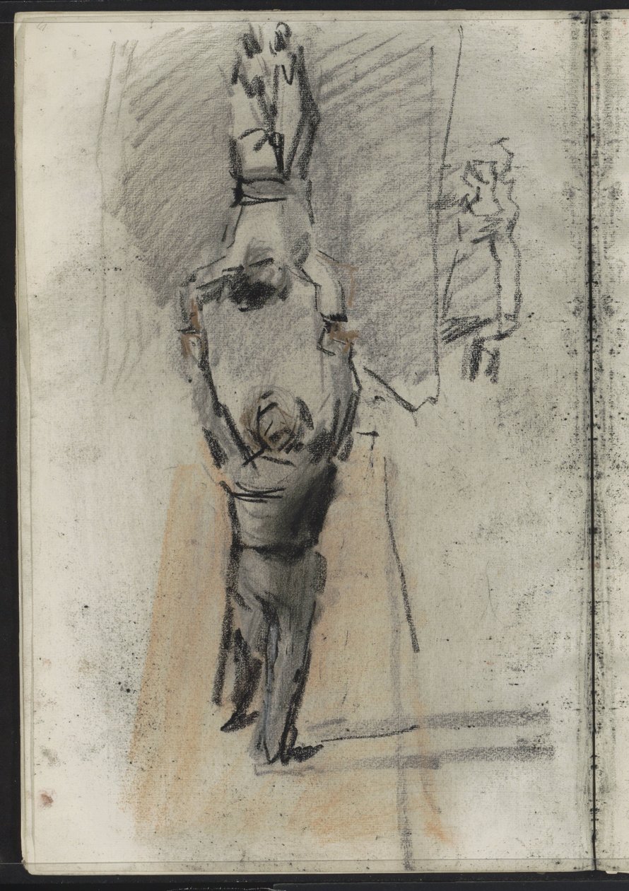 Két akrobata, esetleg a színpadon alkotó: Isaac Israels