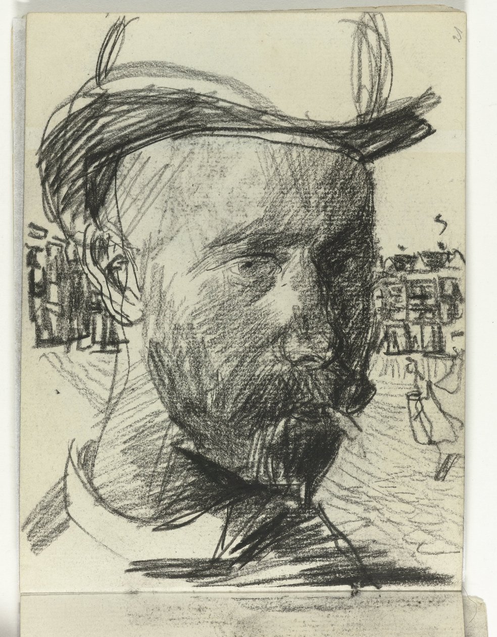 Önarckép Isaac Israelsról, dohányzó alkotó: Isaac Israels