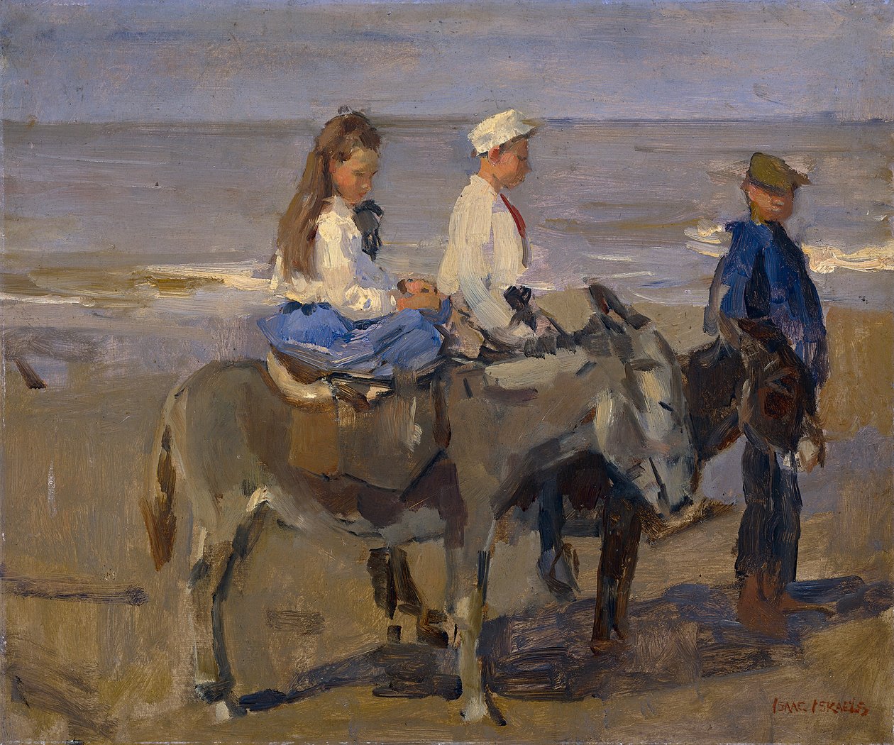 Német: Fiú és lány szamárháton Fiú és lány szamárháton alkotó: Isaac Israels