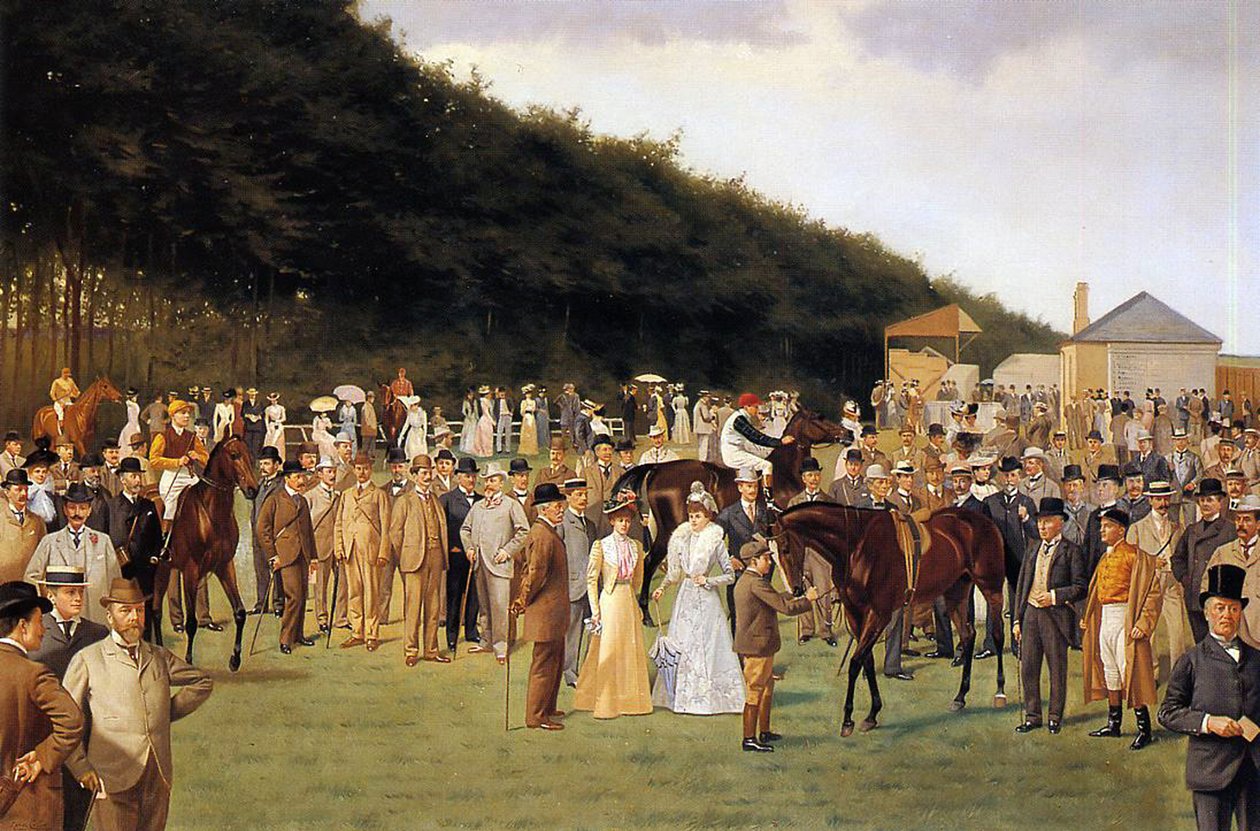 júliusi találkozó a Newmarketben alkotó: Isaac J. Cullin