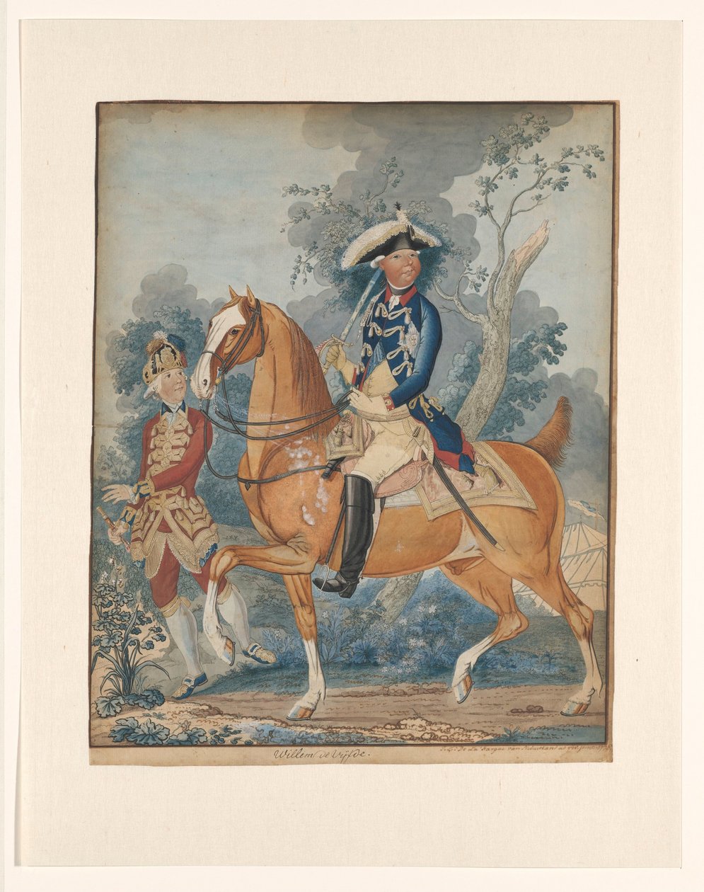 V. Vilmos lóháton alkotó: Isaac Lodewijk la Fargue van Nieuwland