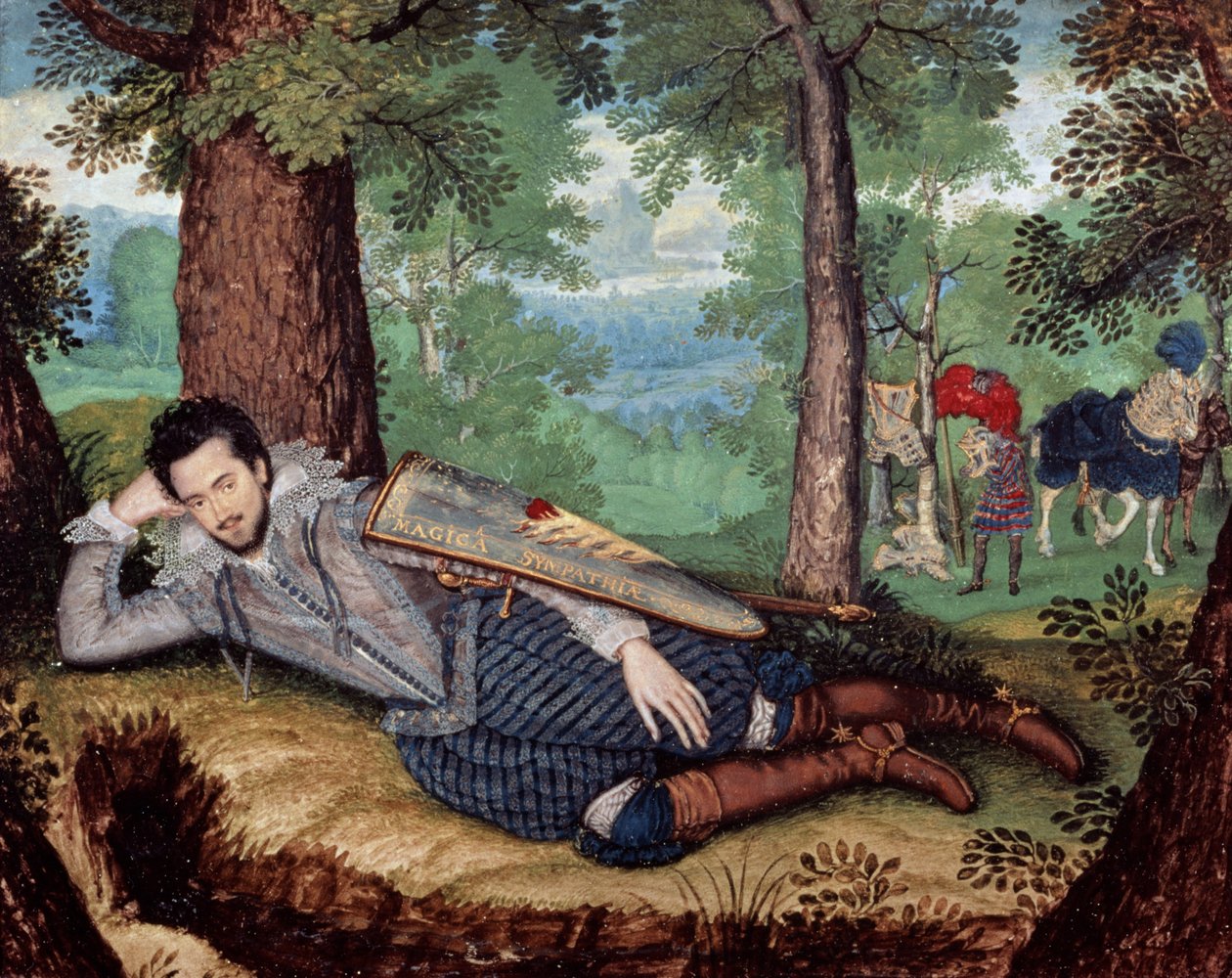 Edward Herbert, 1st Baron Herbert of Cherbury, 1610-14 körül (miniatűr) alkotó: Isaac Oliver