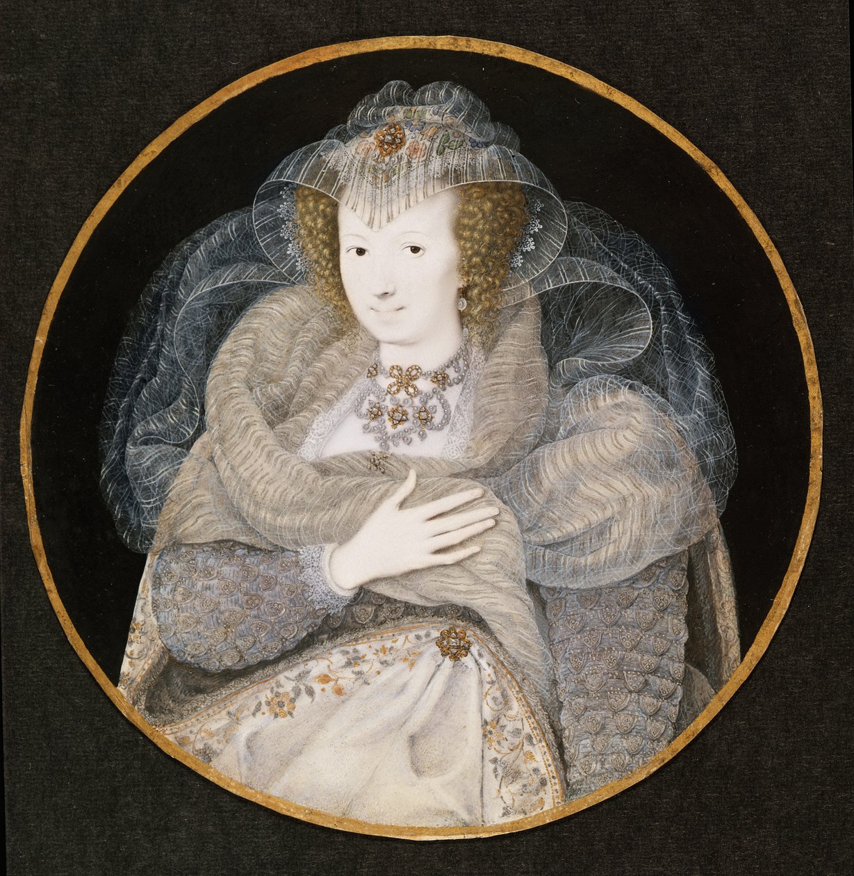 Frances, Howard grófnő portréja alkotó: Isaac Oliver