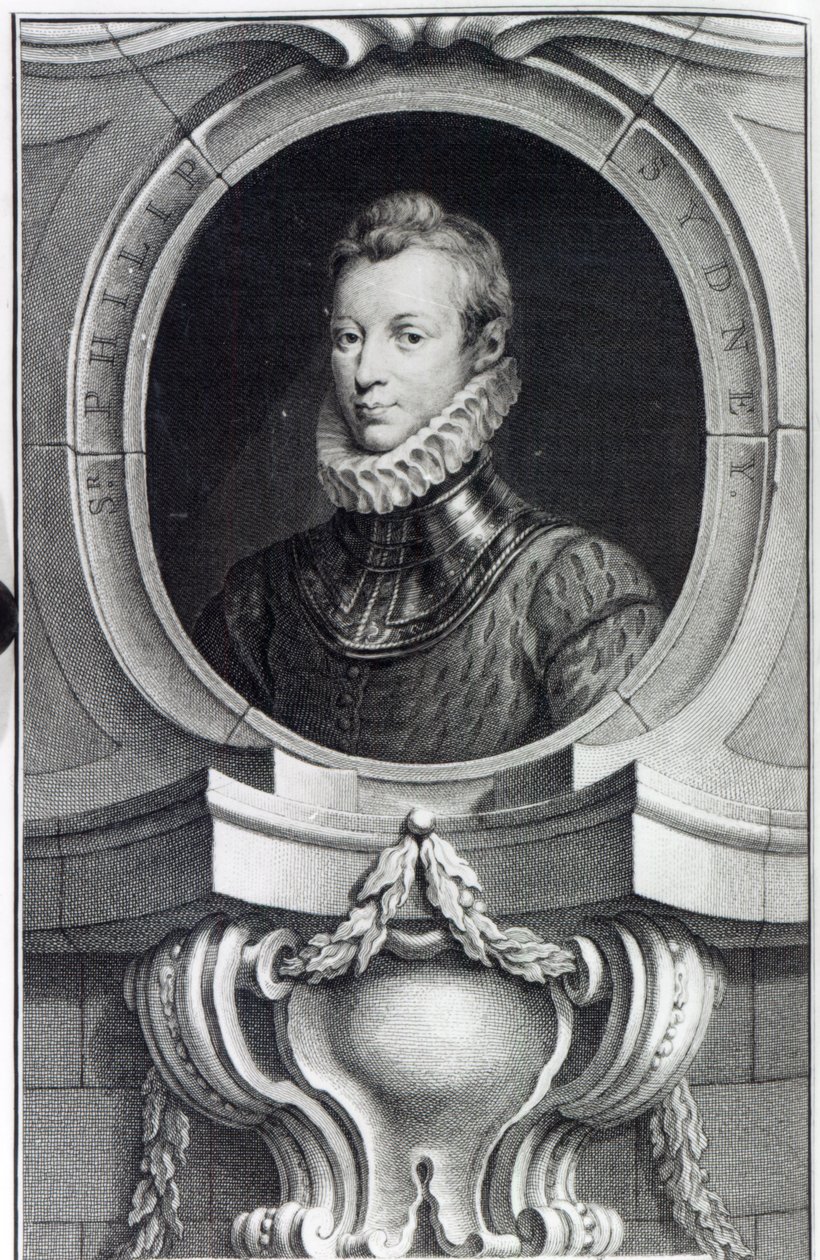 Sir Philip Sidney, metszett Jacobus Houbraken, 1743 alkotó: Isaac Oliver