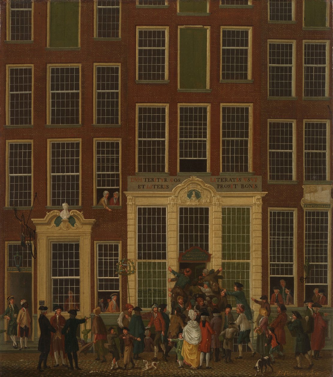 The Bookshop and Lottery Agency of Jan de Groot in the Kalverstraat in Amsterdam De boekhandel en het loterijkantoor van Jan de Groot in de Kalverstraat in Amsterdam   1393584   hu       hungarian Successfully Translated  Original: Smoker Leaning on the Ba alkotó: Isaac Ouwater