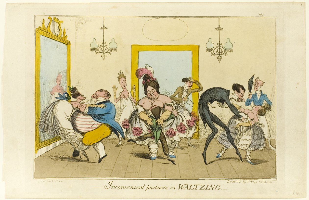 Kényelmetlen partnerek a keringőben alkotó: Isaac Robert Cruikshank