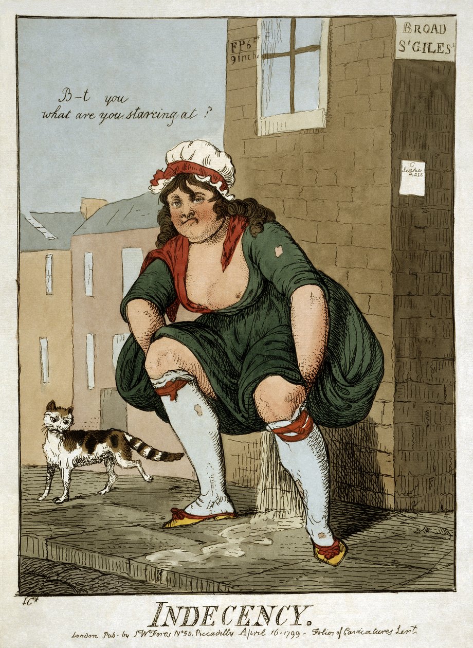 Illetlenség, 1799 alkotó: Isaac Robert Cruikshank