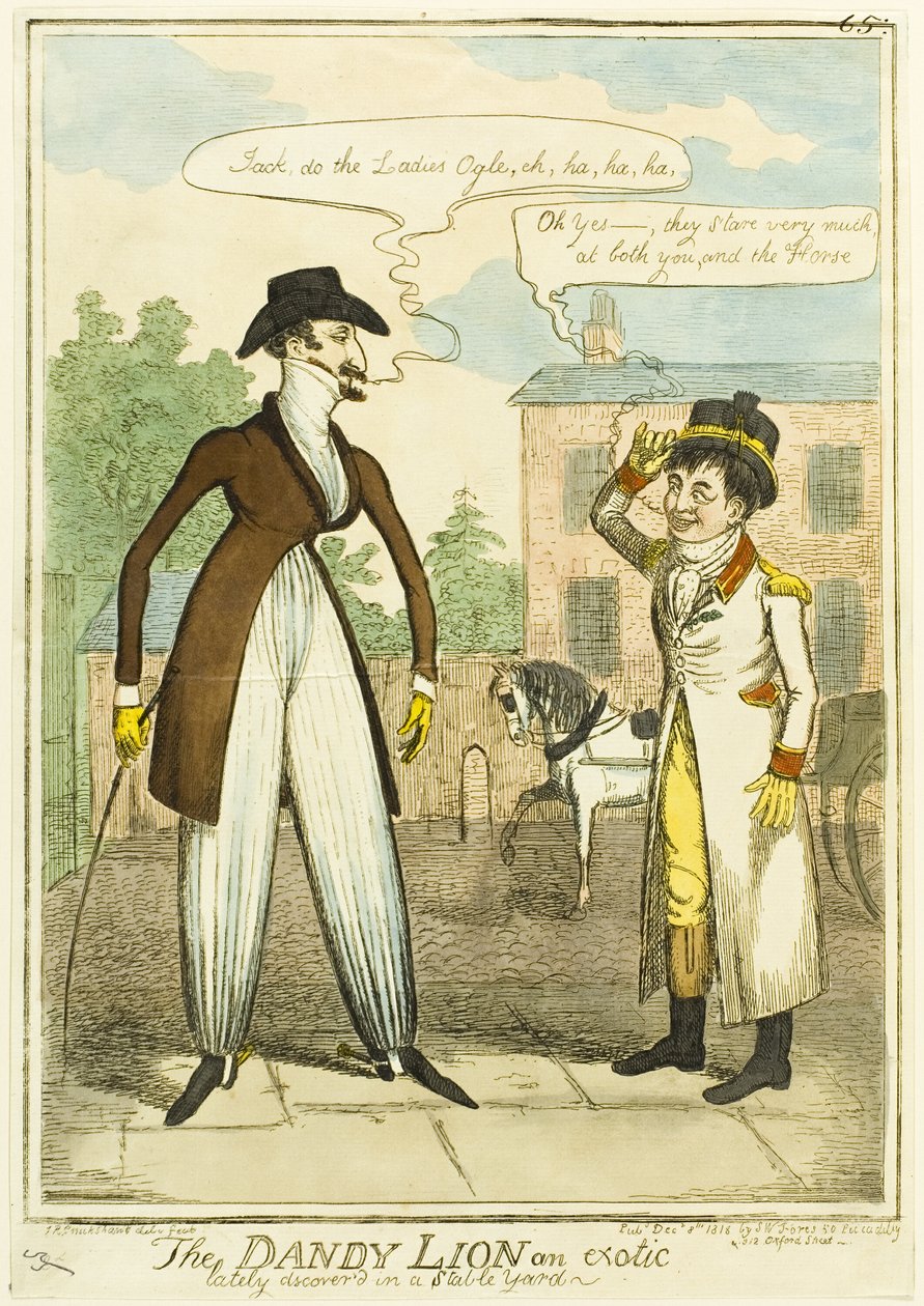 A Dandy Lion egzotikus állatot fedeztek fel az utóbbi időben egy istálló udvarán alkotó: Isaac Robert Cruikshank
