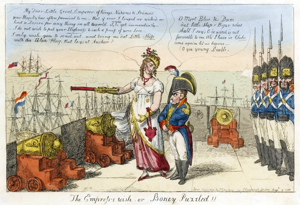 A császárnő kívánsága vagy Boney rejtélyes! alkotó: Isaac Robert Cruikshank
