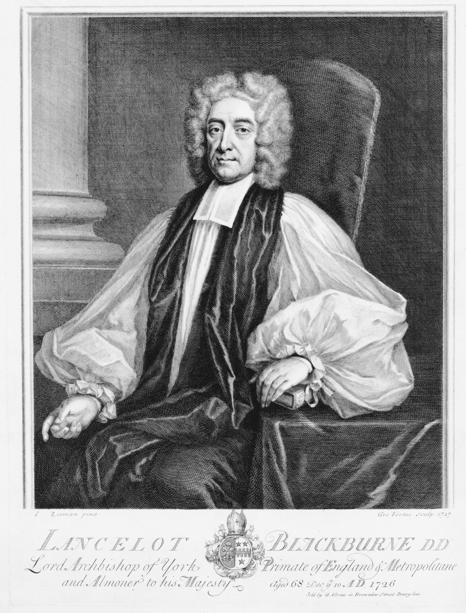 Lancelot Blackburne (1658-1743), York érseke alkotó: Isaac Seeman