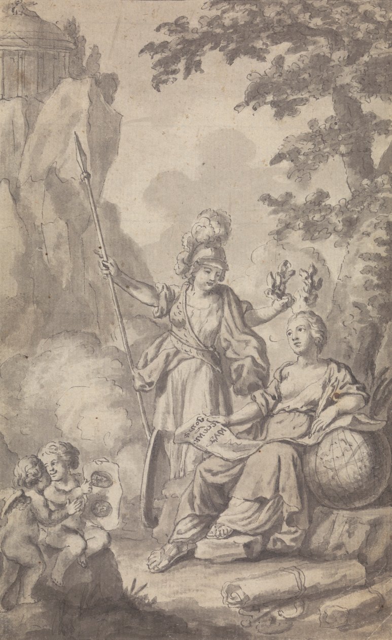 Frontispiece a Town and Country Magazine számára, a Vol. II, 1. sz alkotó: Isaac Taylor