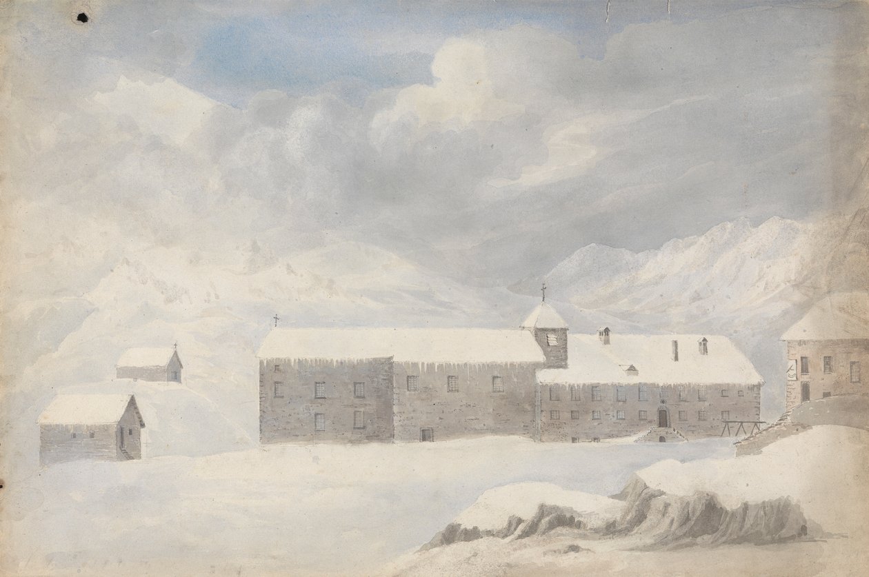 Kolostor, Mt. St. Bernard (Svájc) alkotó: Isaac Weld