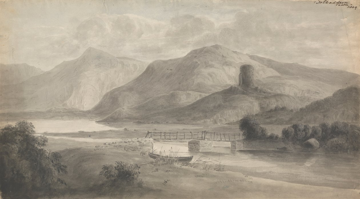 Dolbadarn kastély (Észak-Wales) alkotó: Isaac Weld