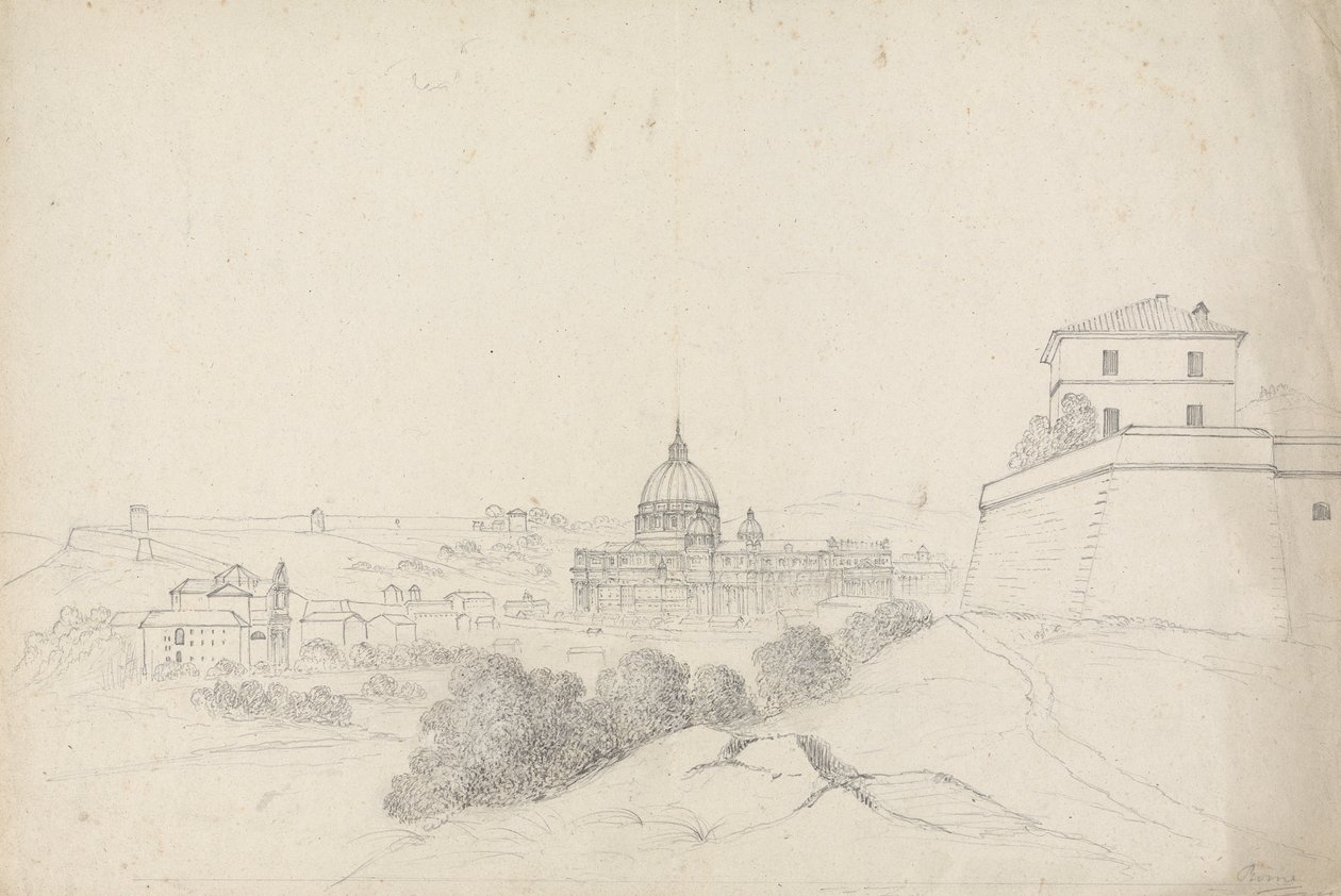 Szent Péter és környéke, Róma alkotó: Isaac Weld